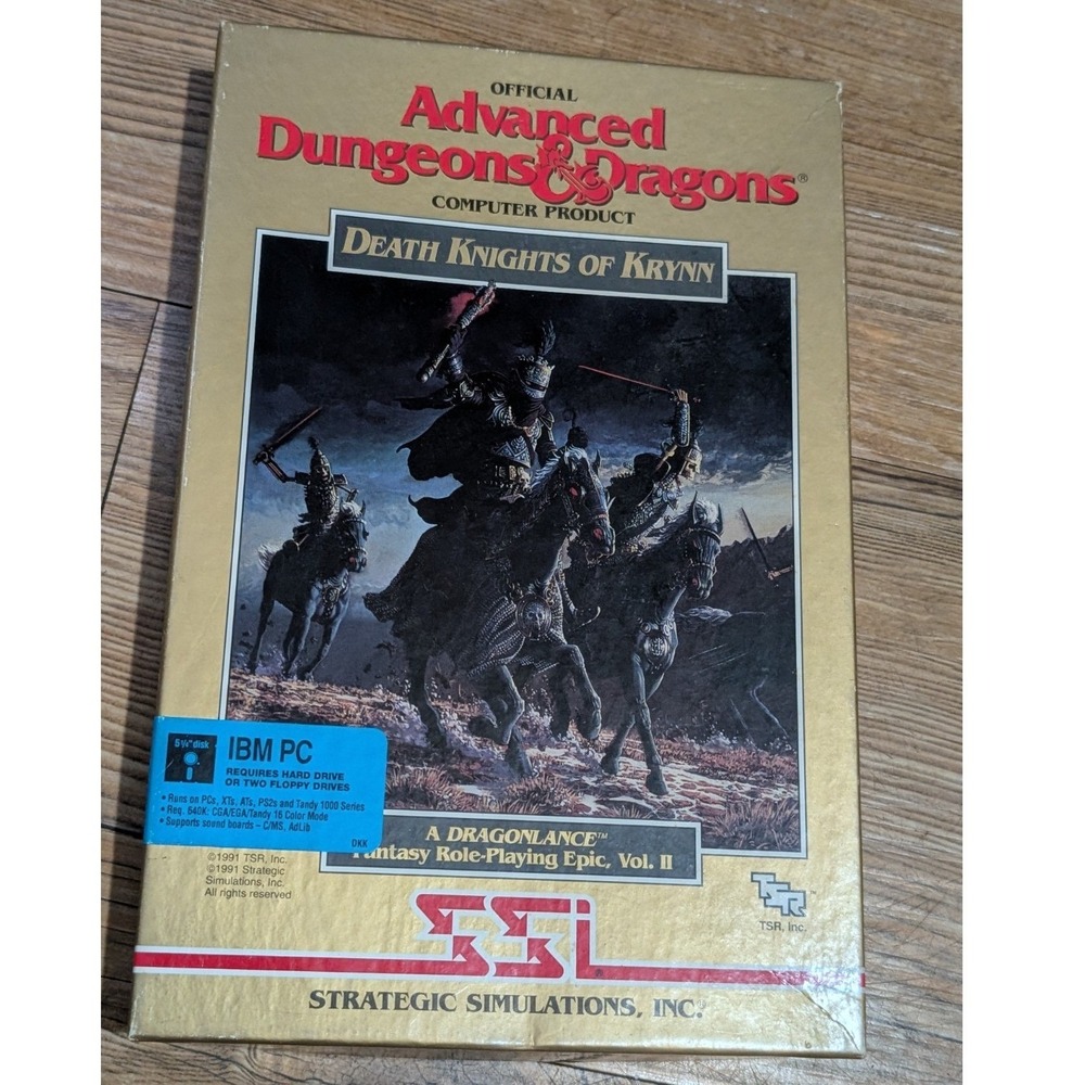 Advanced Dungeons & Dragons The Death Knights  Of Krynn TSR/SSI  (MS-DOS)